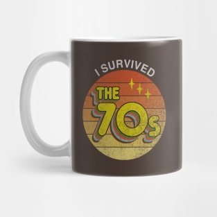 I Survived the 70s (faded) Mug